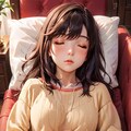 昼寝中の少女 2枚目