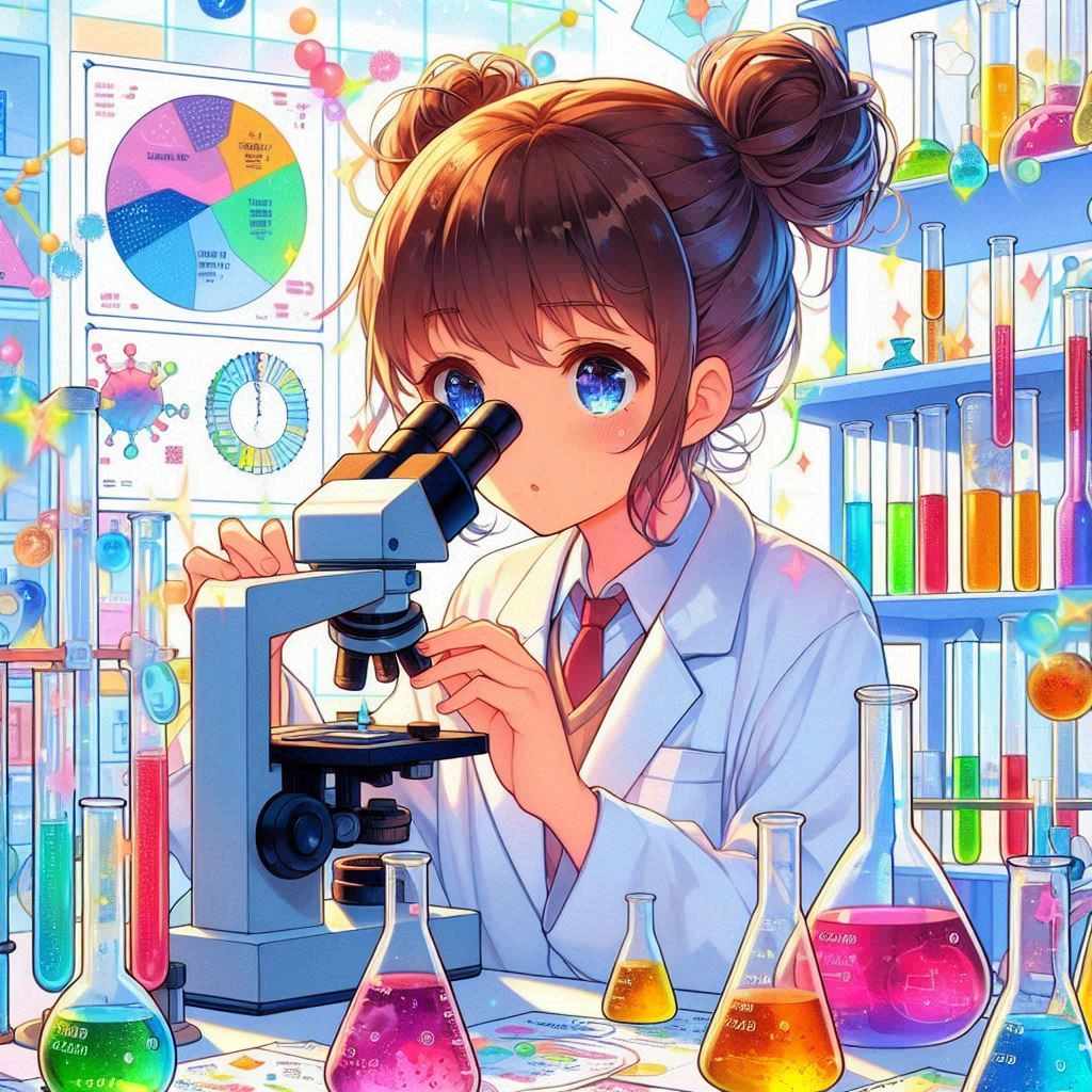 サイエンスな少女(DALL-E)(3) | の人気AIイラスト・グラビア