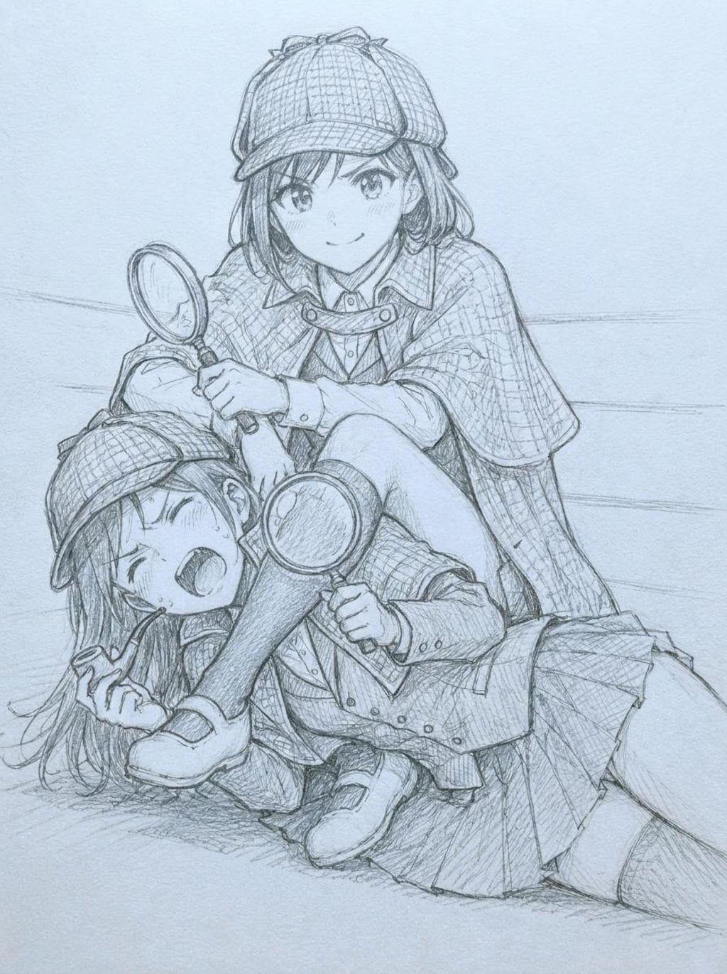 探偵JKプロレス漫画風