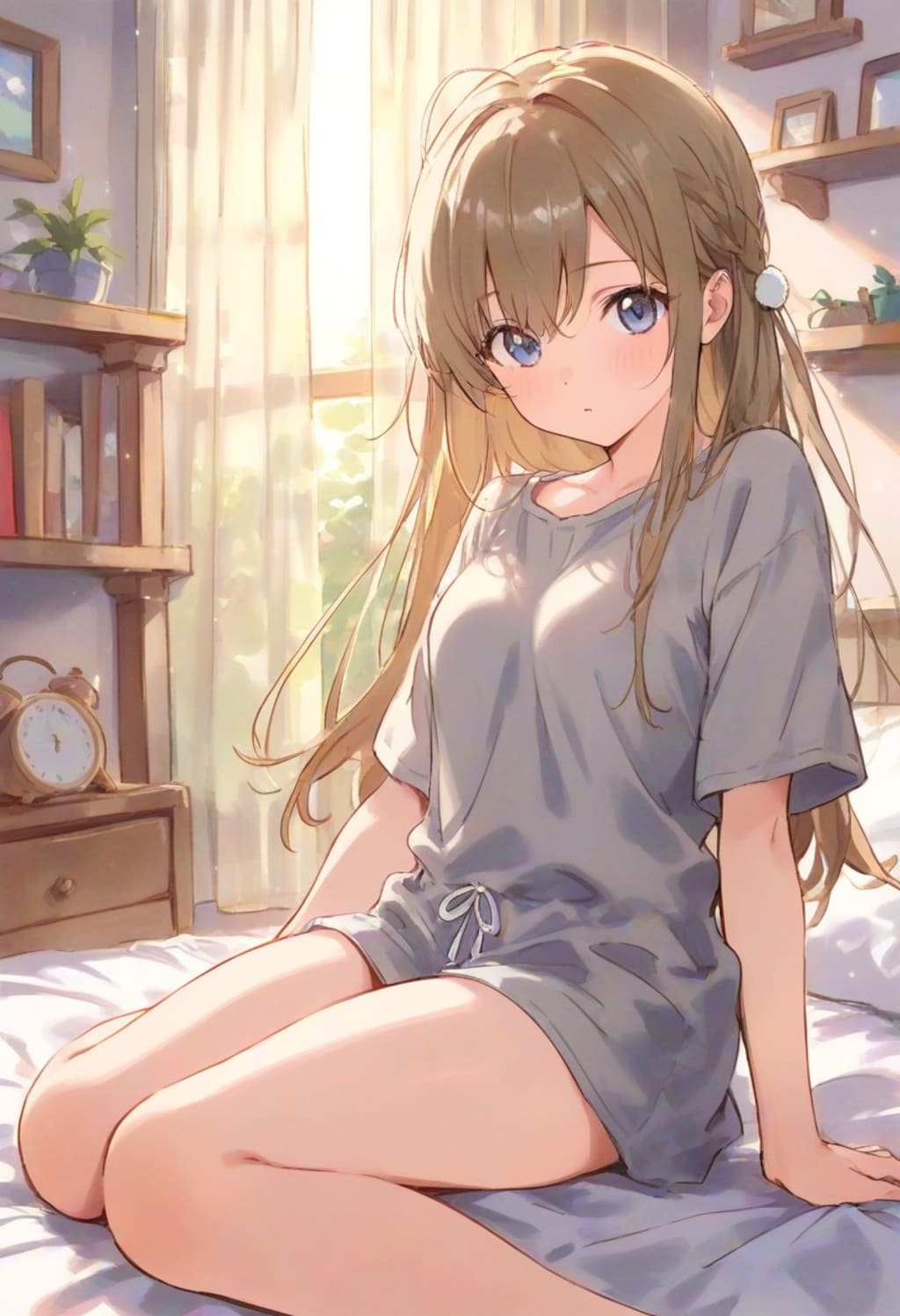 少女の部屋(水彩タッチ)(96)