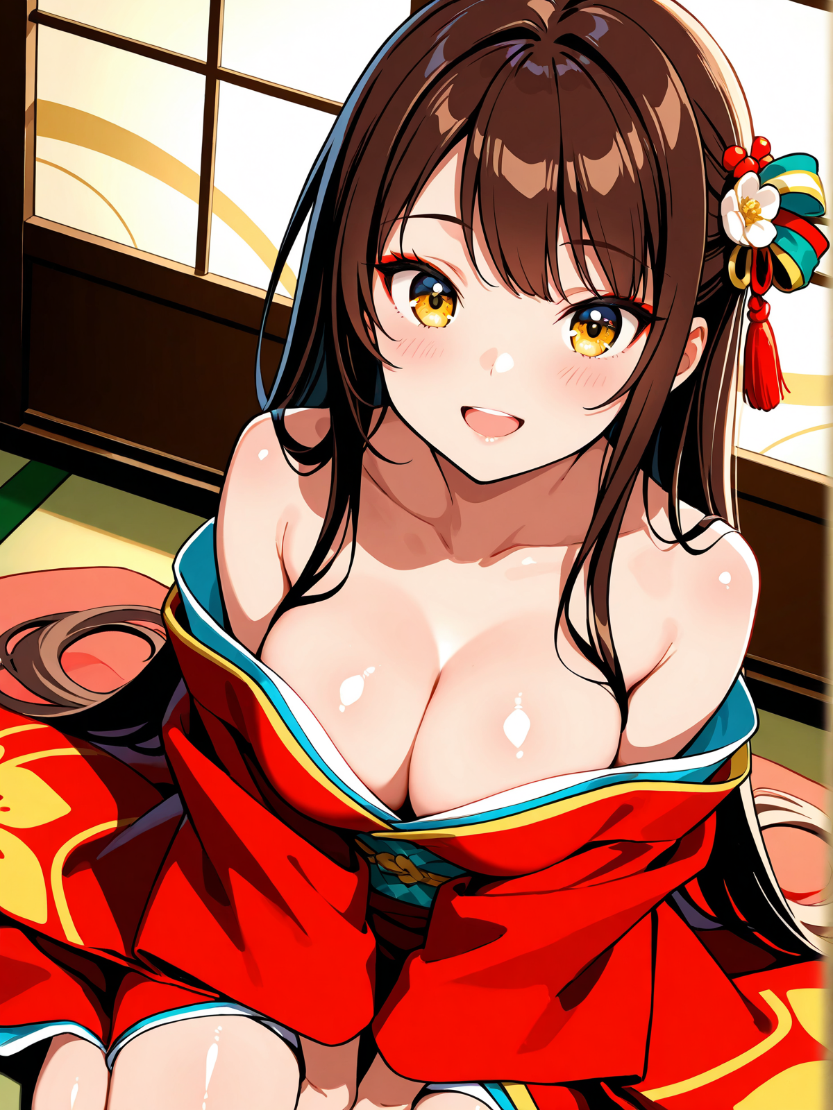 ひな祭り　十二単の女の子