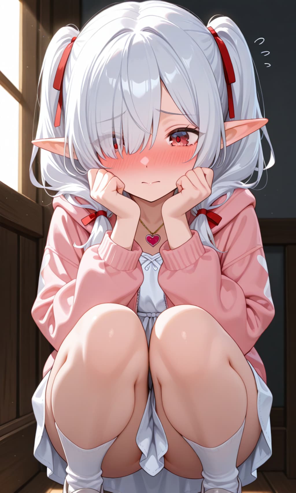 ミラさんとセリュナさんを覗き見たシロネさん