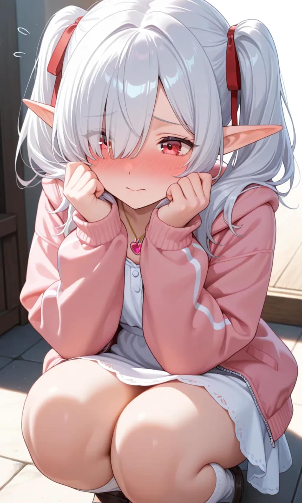 ミラさんとセリュナさんを覗き見たシロネさん