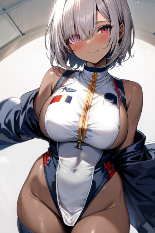 ボディースーツを着たユーリカさん