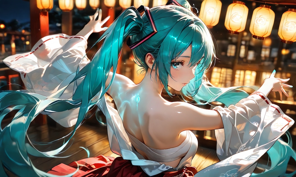 初音ミク 夜の神楽殿で最後の一曲をあなたに
