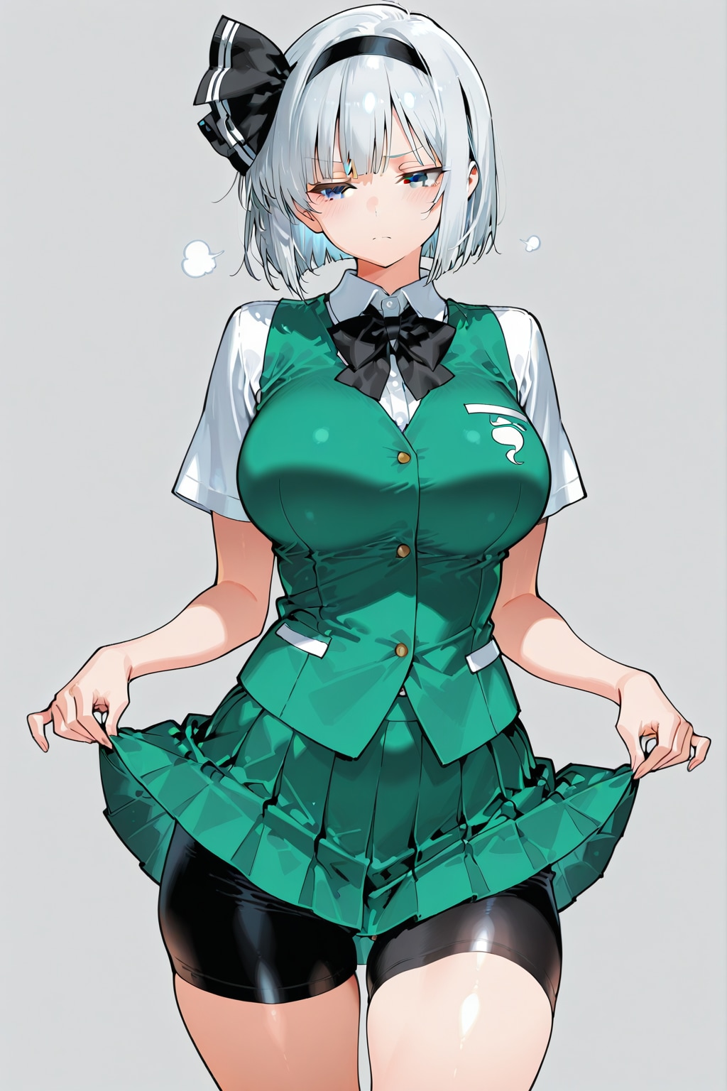 嫌な顔をしながらエッロイスパッツを見せてくれる妖夢♥