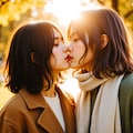 秋の百合キス祭り 5枚目