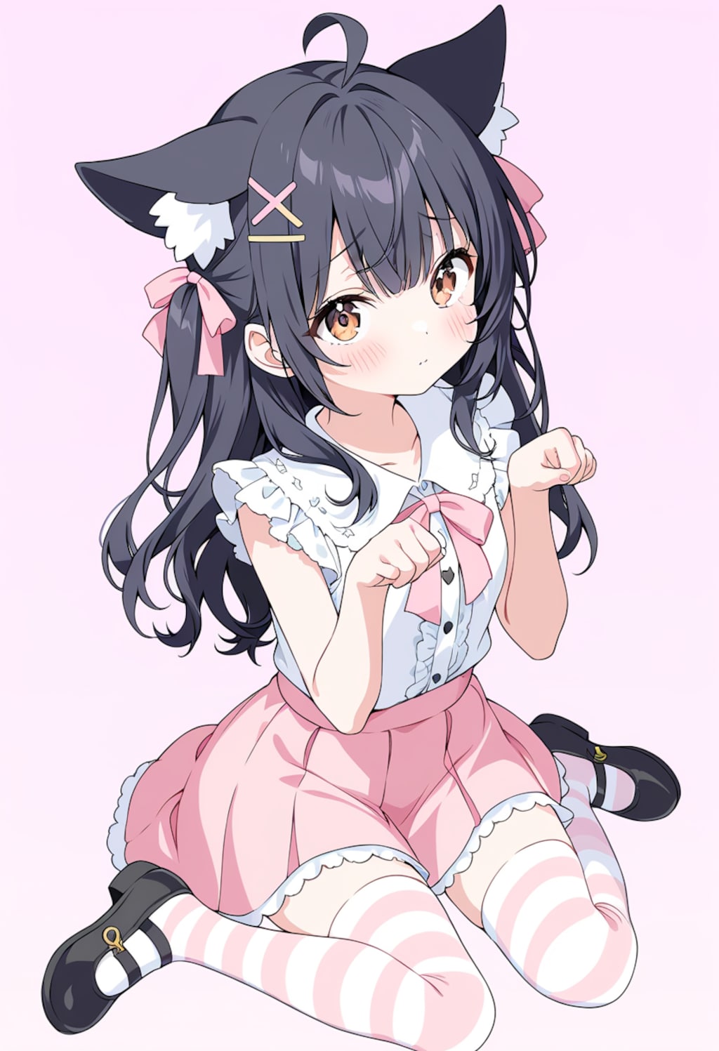 ネコミミオスワリ