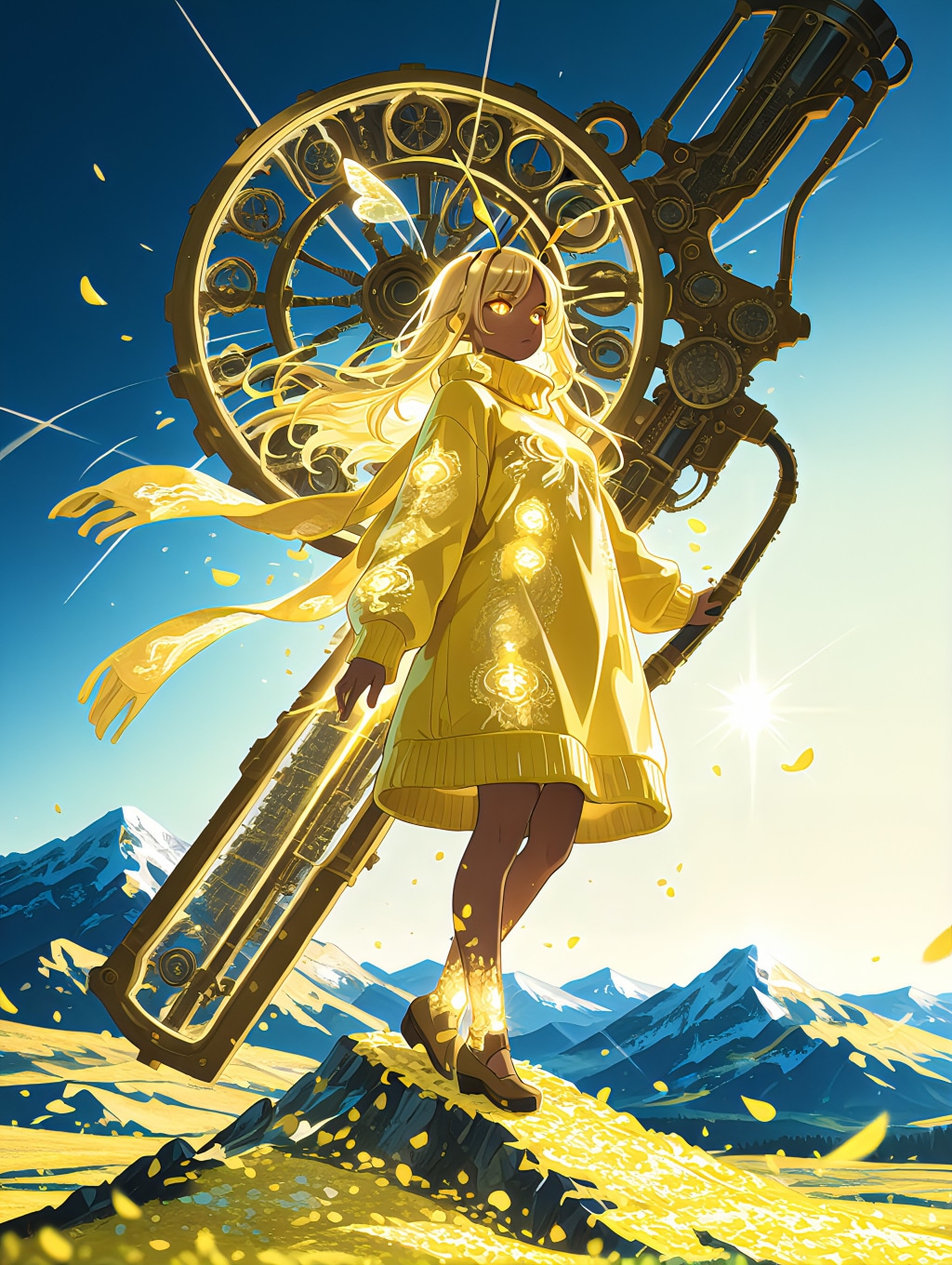 黄金の翼と剣の守護者 蜂ノコ