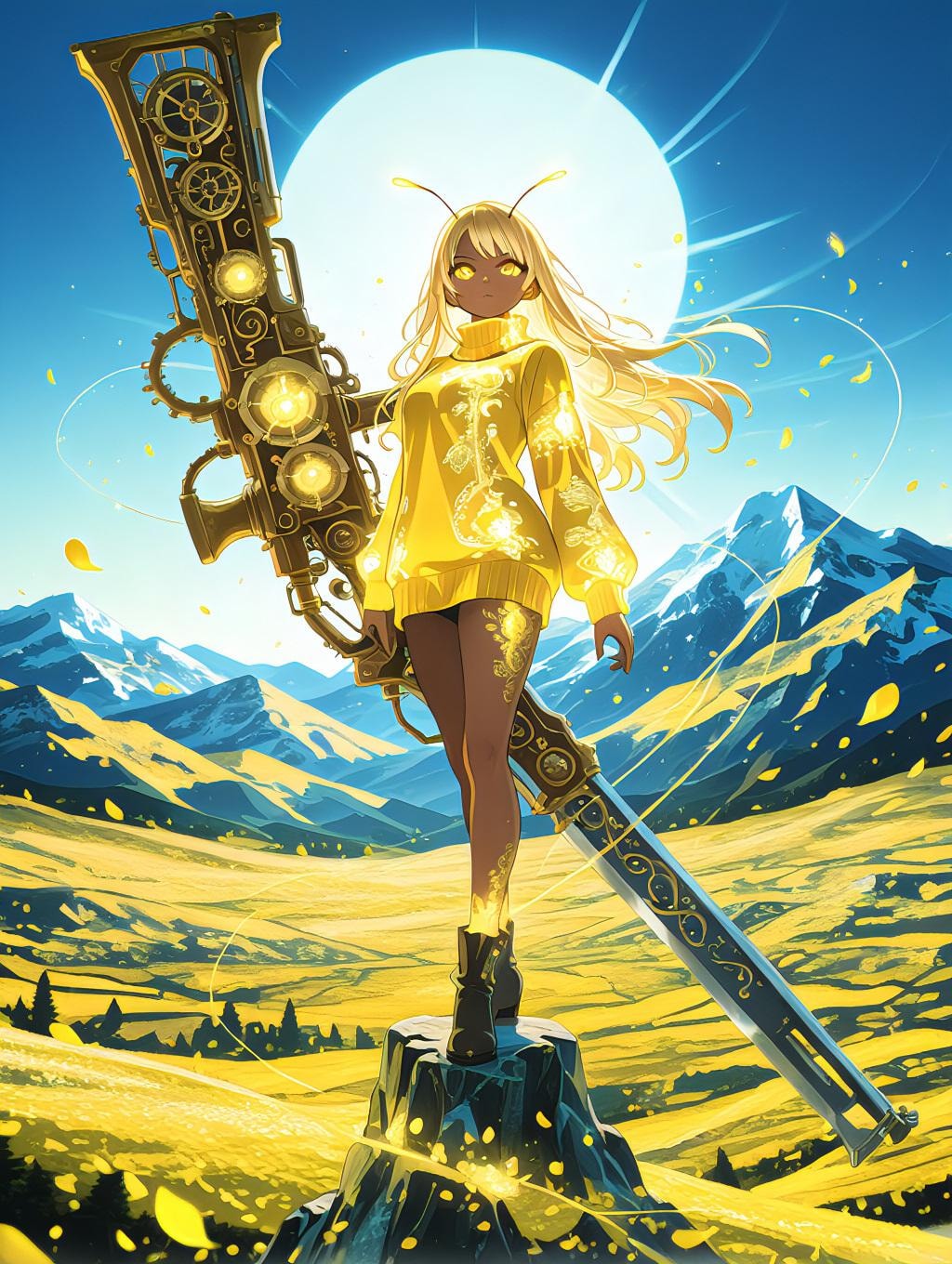 黄金の翼と剣の守護者 蜂ノコ