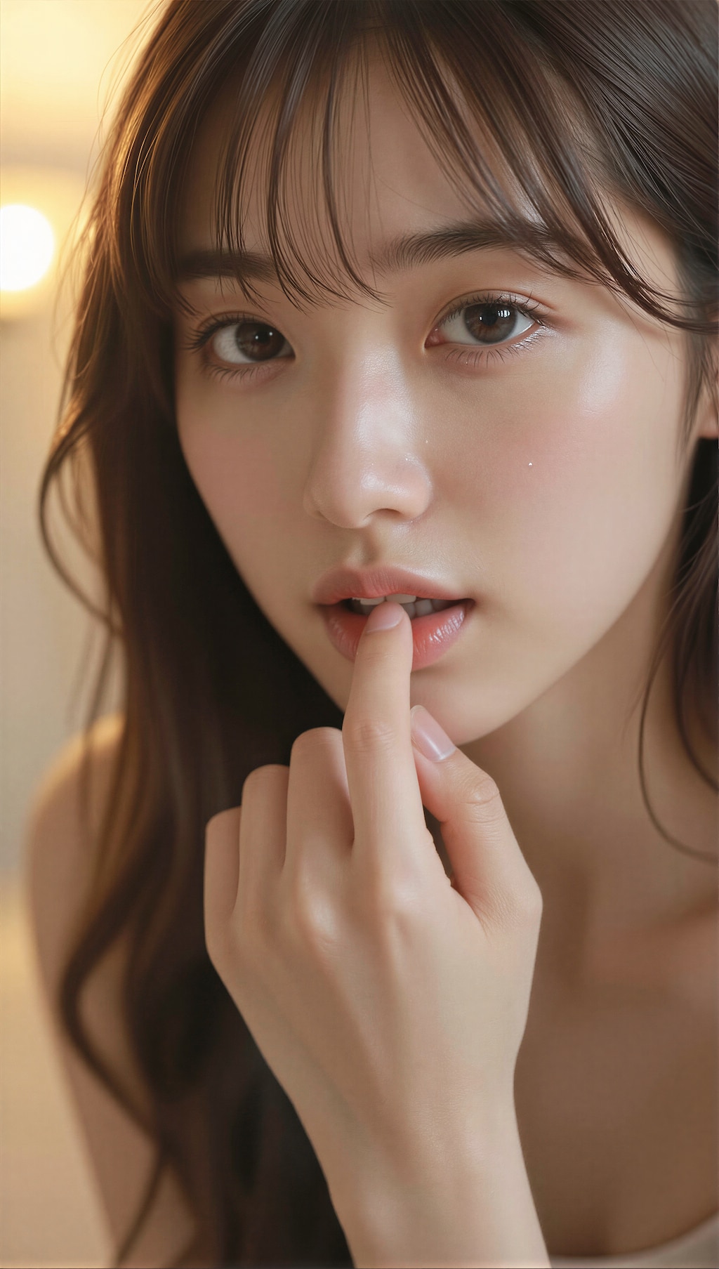 唇に触れる指先 3