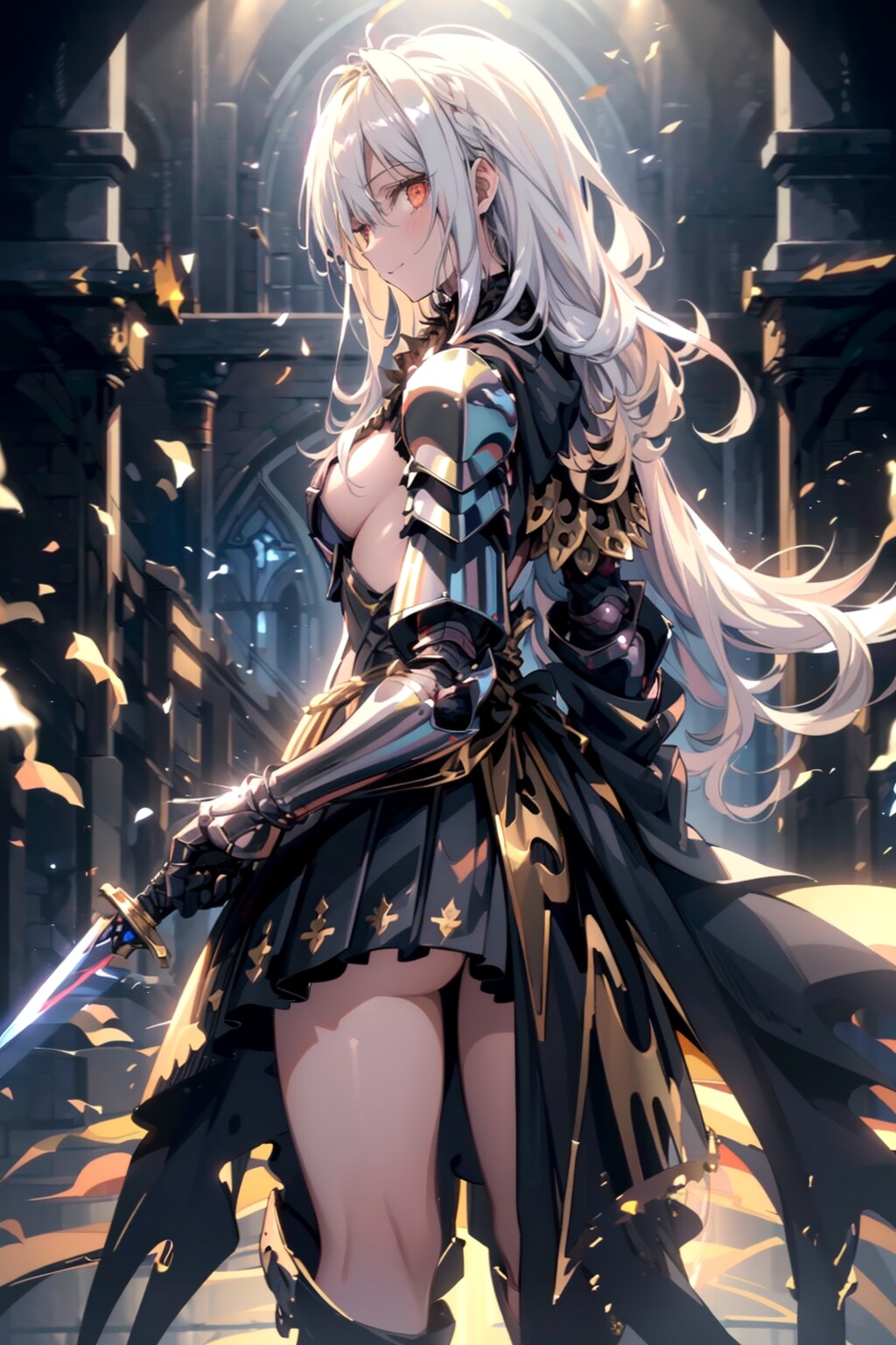 銀髪剣士