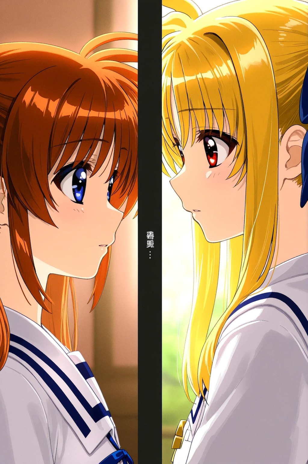 フェイト➡　なのはお願いがあるんだ・・・　主さんにばれないように