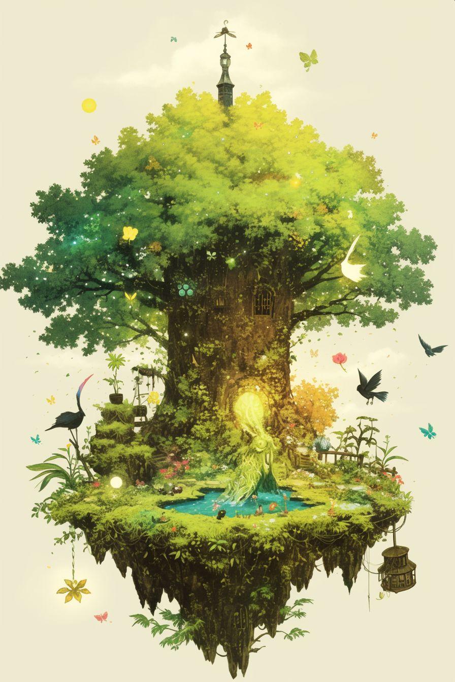 夢のツリーハウス | の人気AIイラスト・グラビア