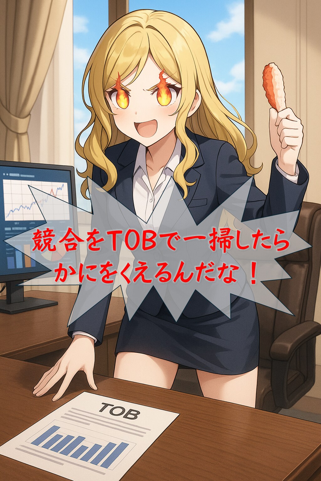 競合を一掃してかにをたらふく食べたいちちぷいちゃん