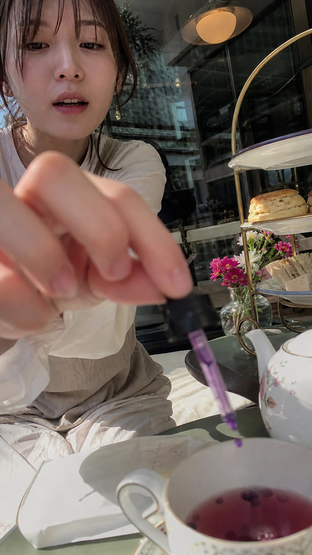 Lavender Drops in Afternoon Tea