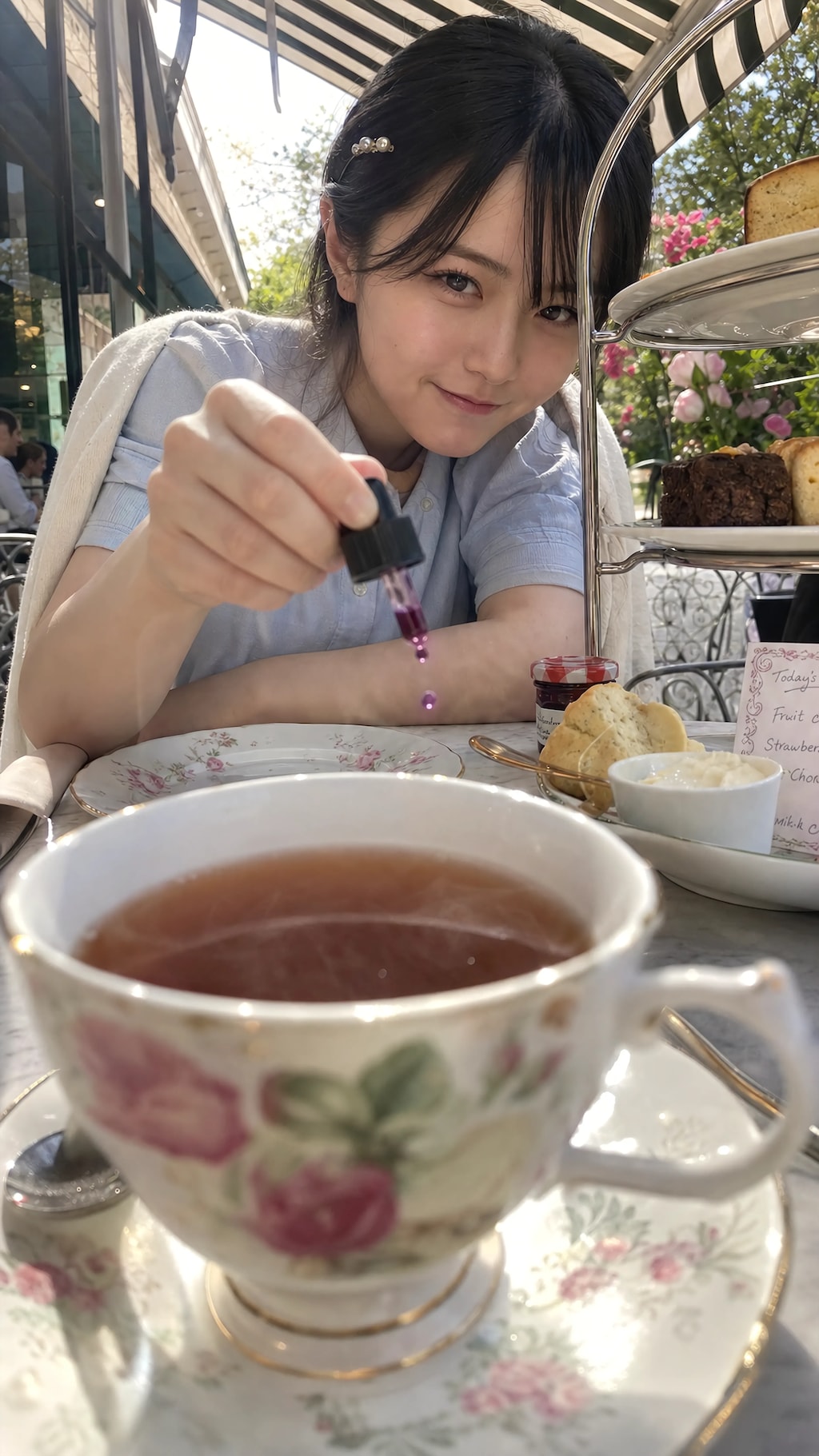 Lavender Drops in Afternoon Tea
