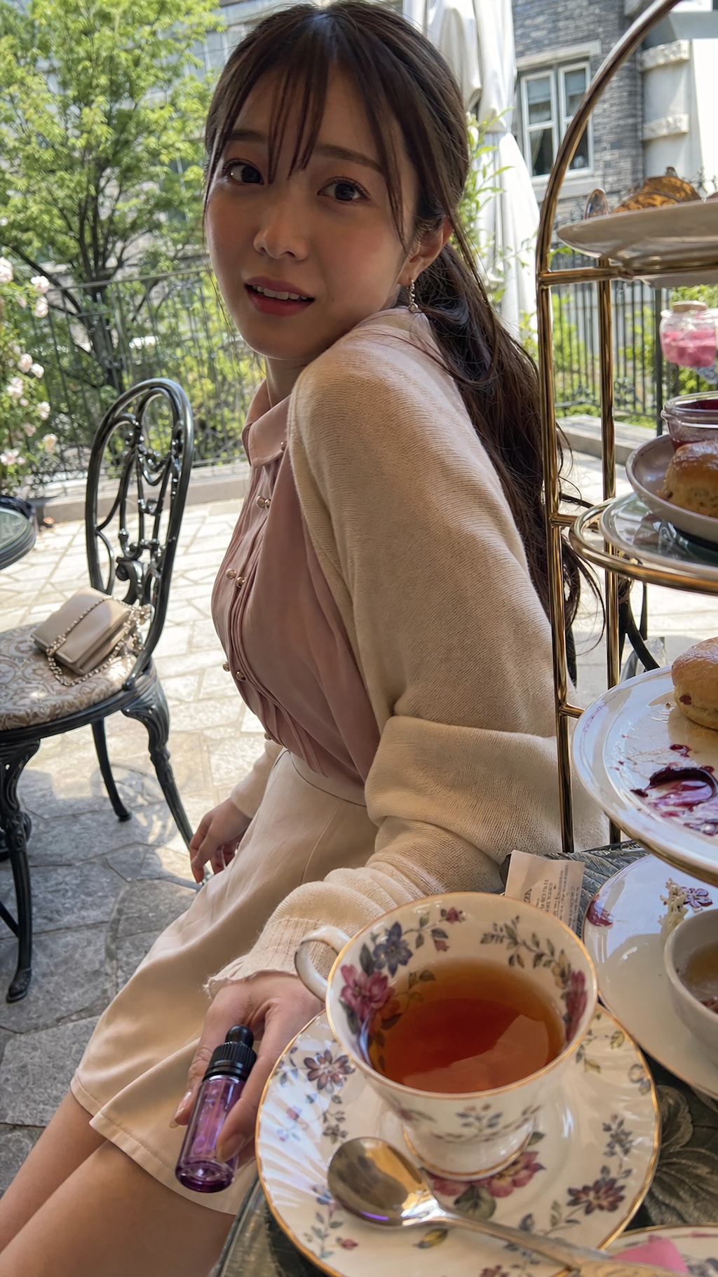 Lavender Drops in Afternoon Tea
