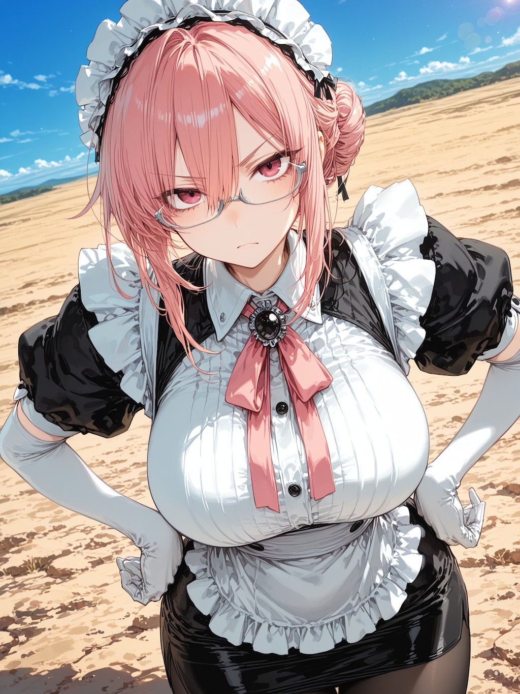 眼鏡おっぱいメイド２