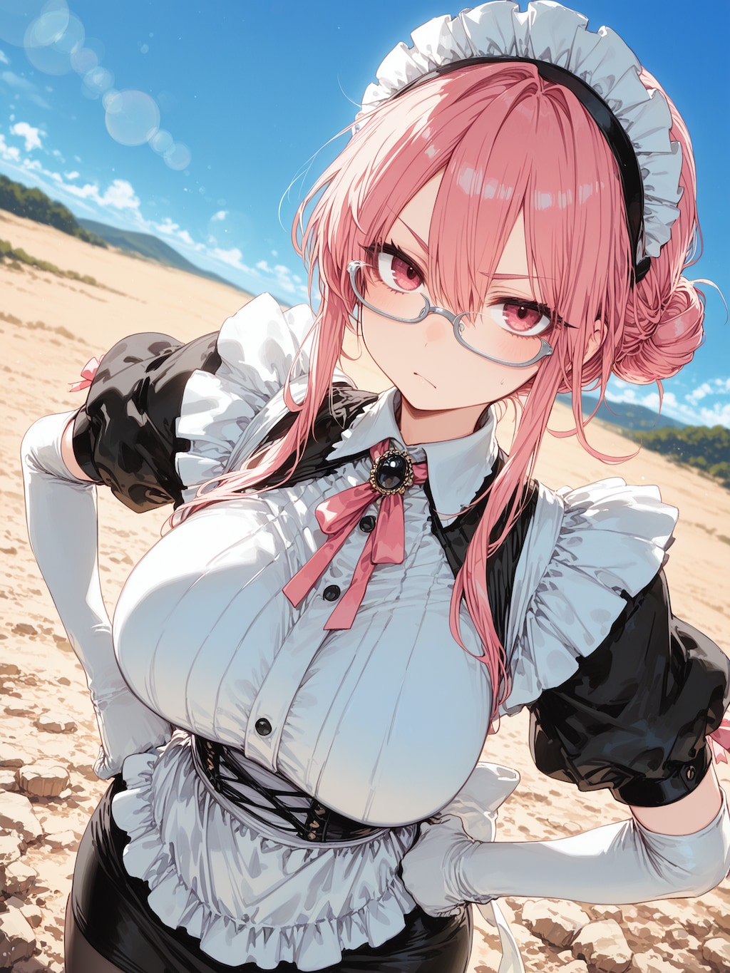 眼鏡おっぱいメイド２