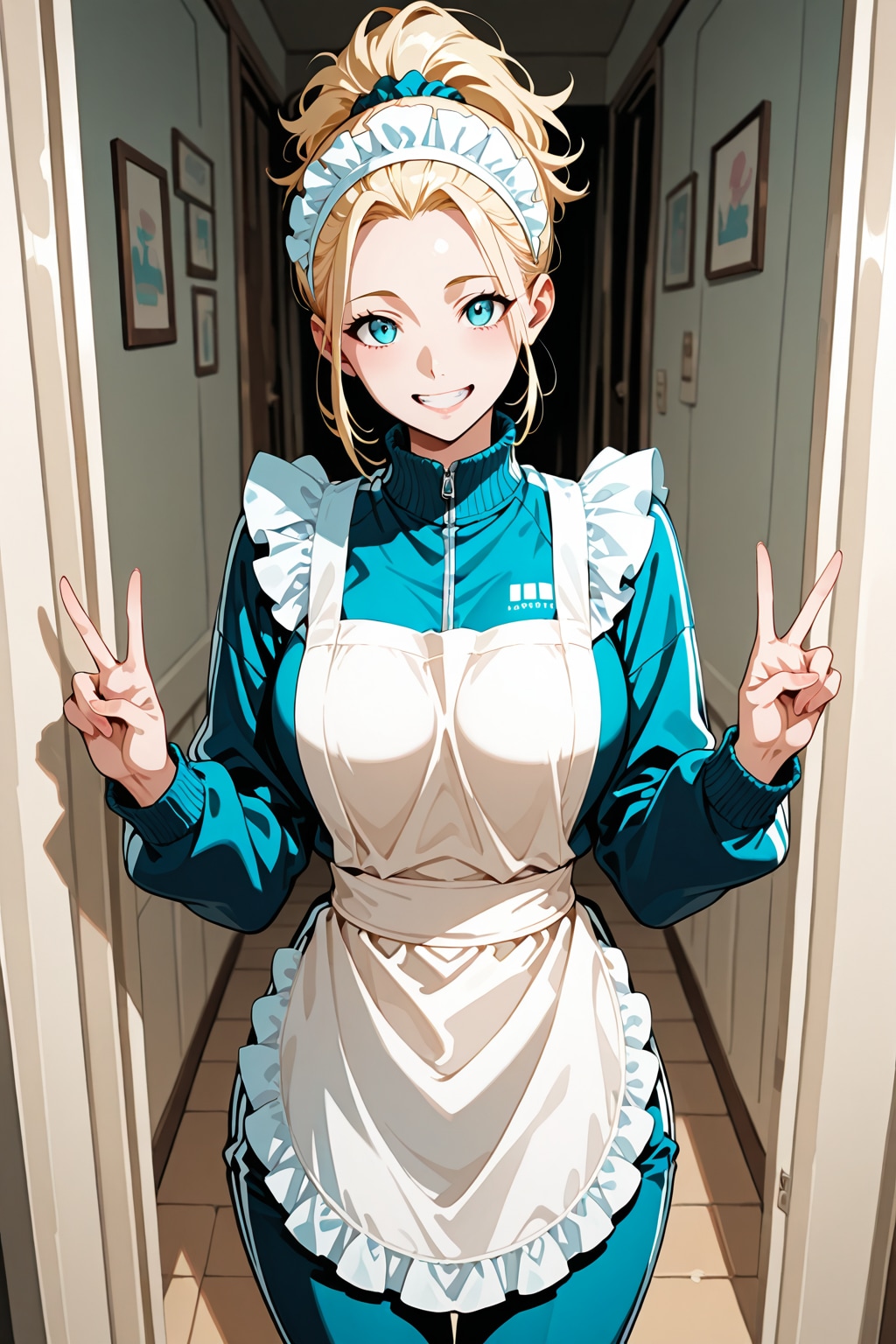 花樹のジャージメイドコス