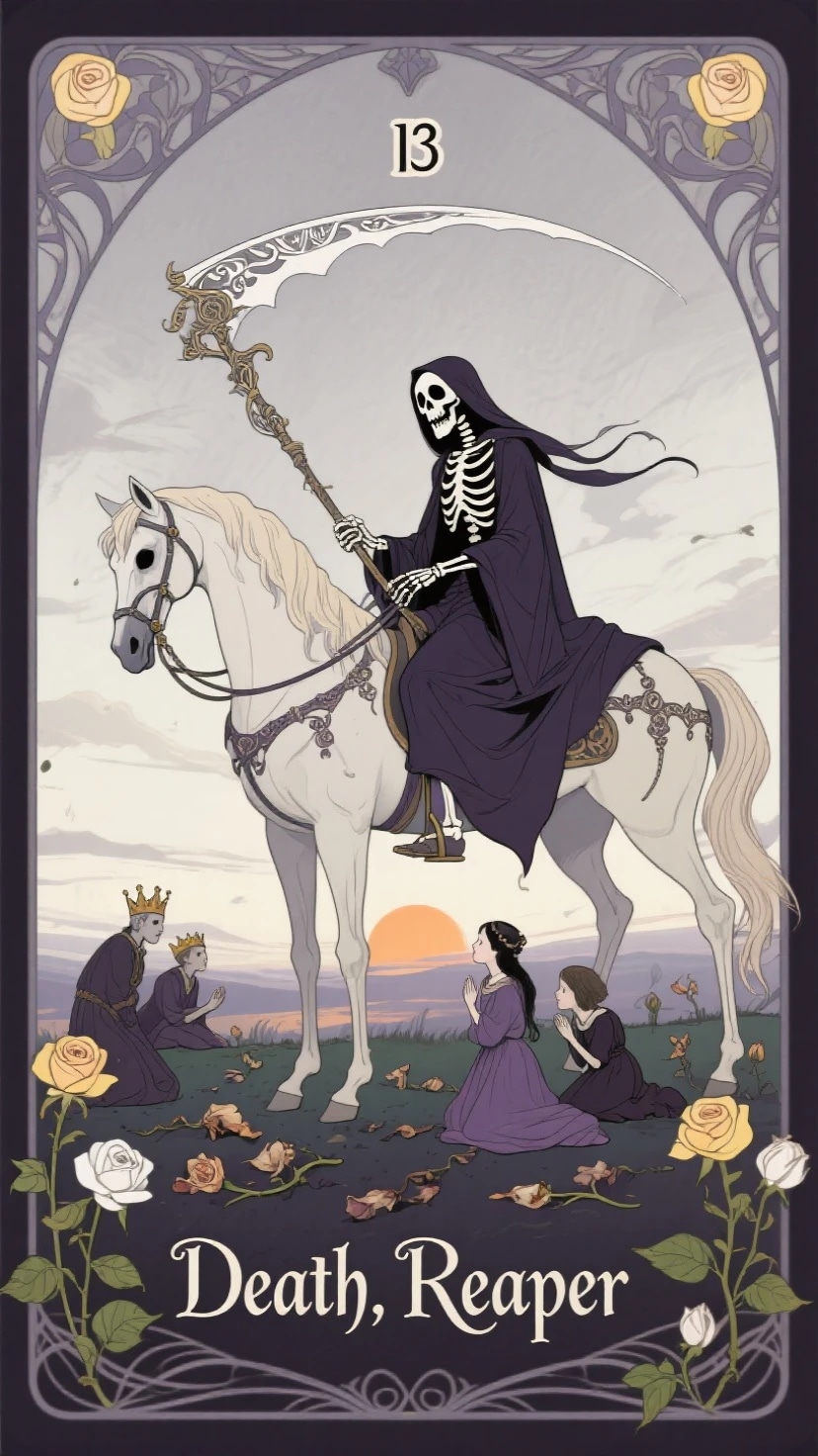 企画：タロットカード（１３死神）動画あるよ | の人気AIイラスト・グラビア