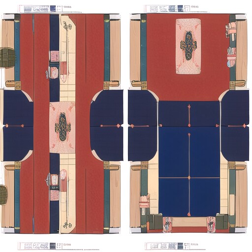 投稿企画「設定画」平安風建物見取り図