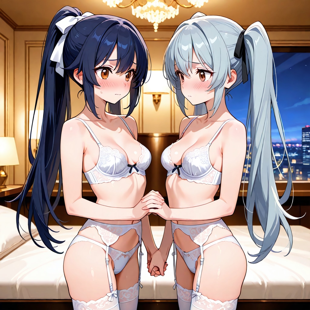 ツインテちゃんとポニテちゃん　百合（LILY)姉妹
