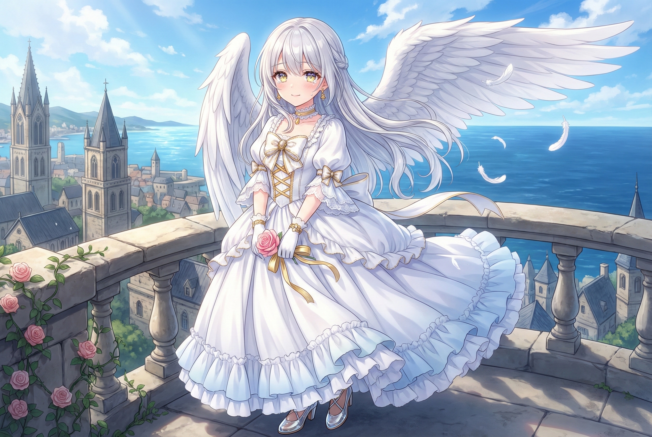 白翼の蒼穹 | の人気AIイラスト・グラビア