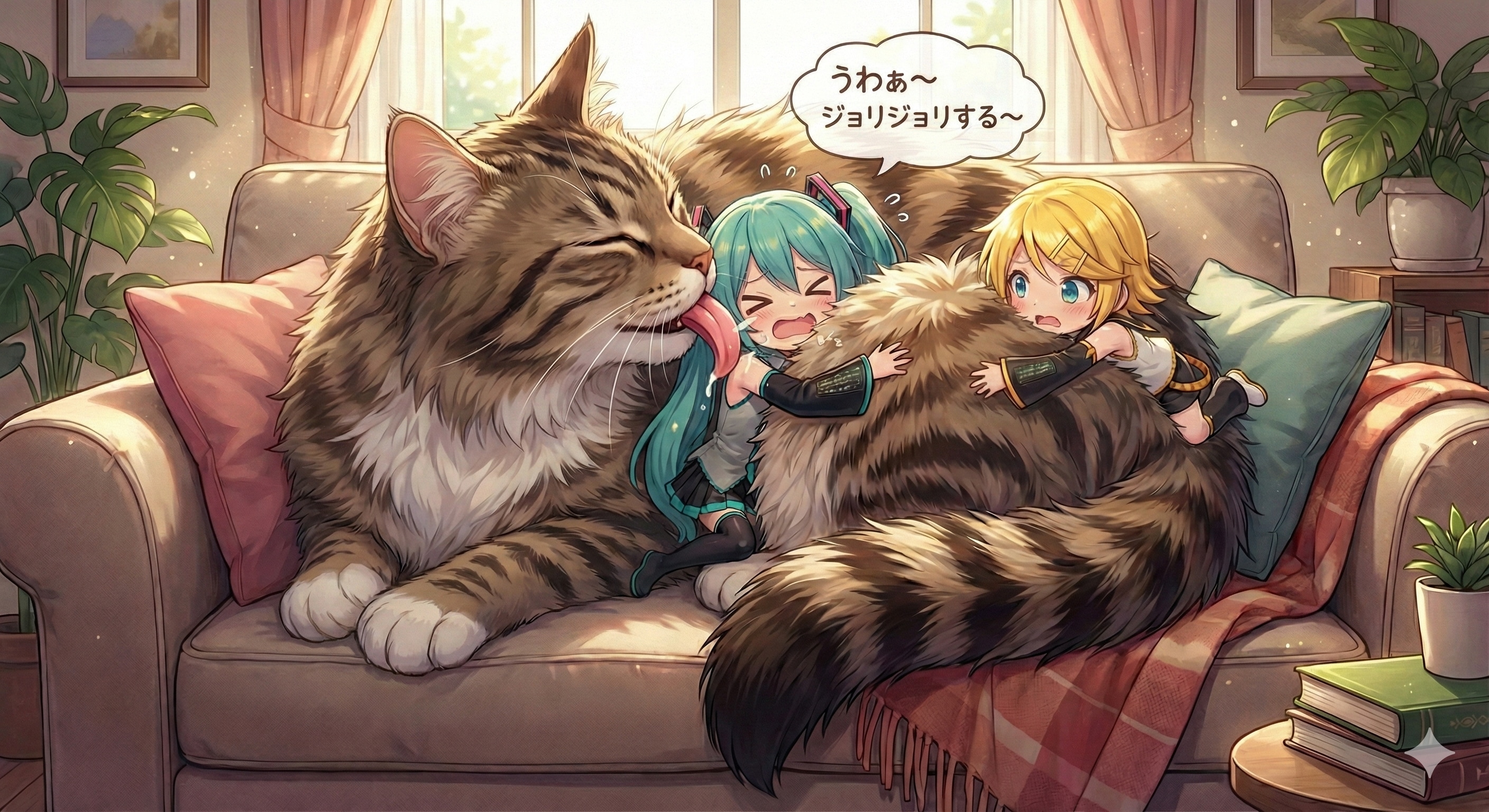 ミクちゃん モフモフ２💞 | の人気AIイラスト・グラビア