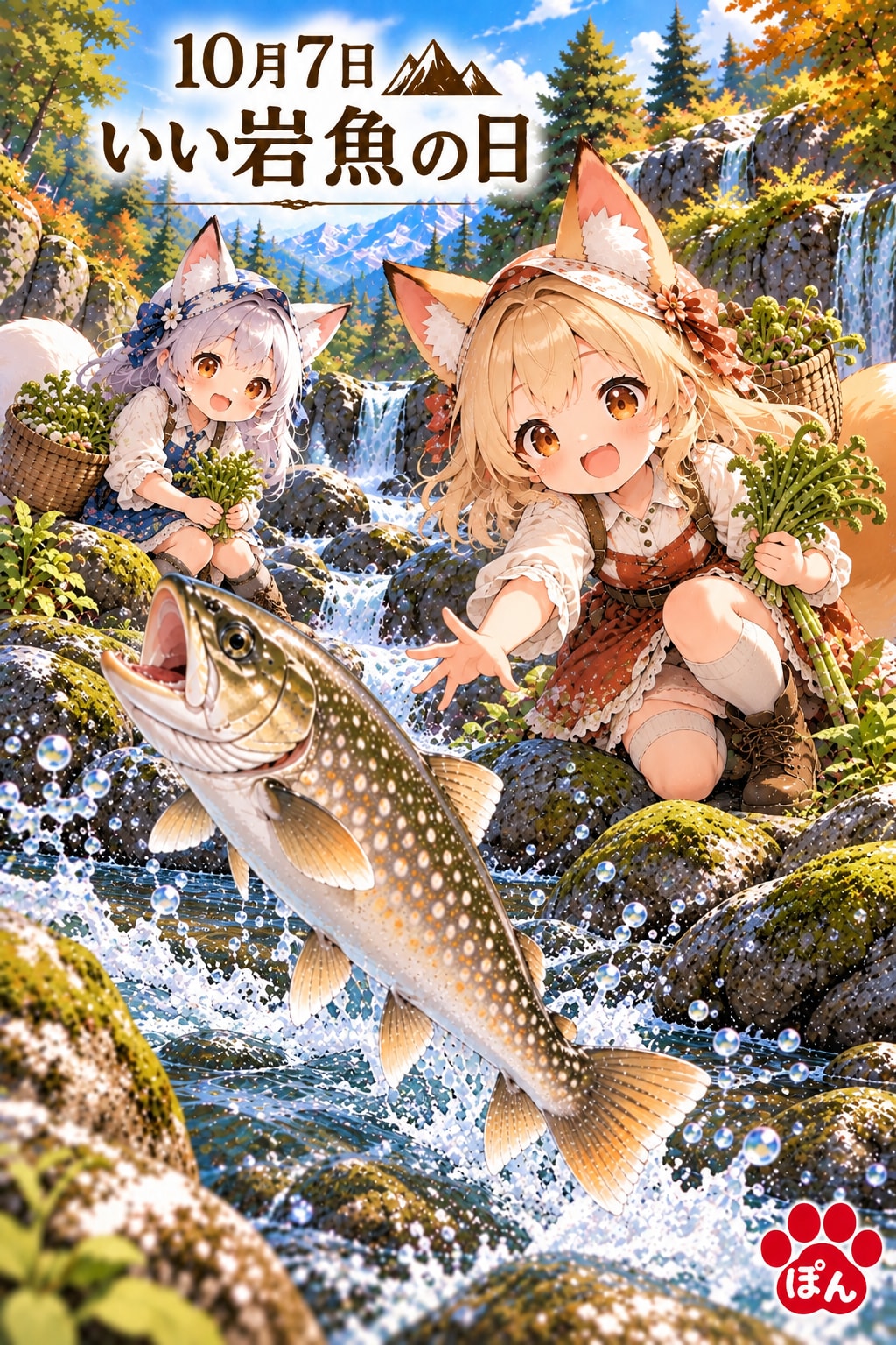 10月7日、いい岩魚の日