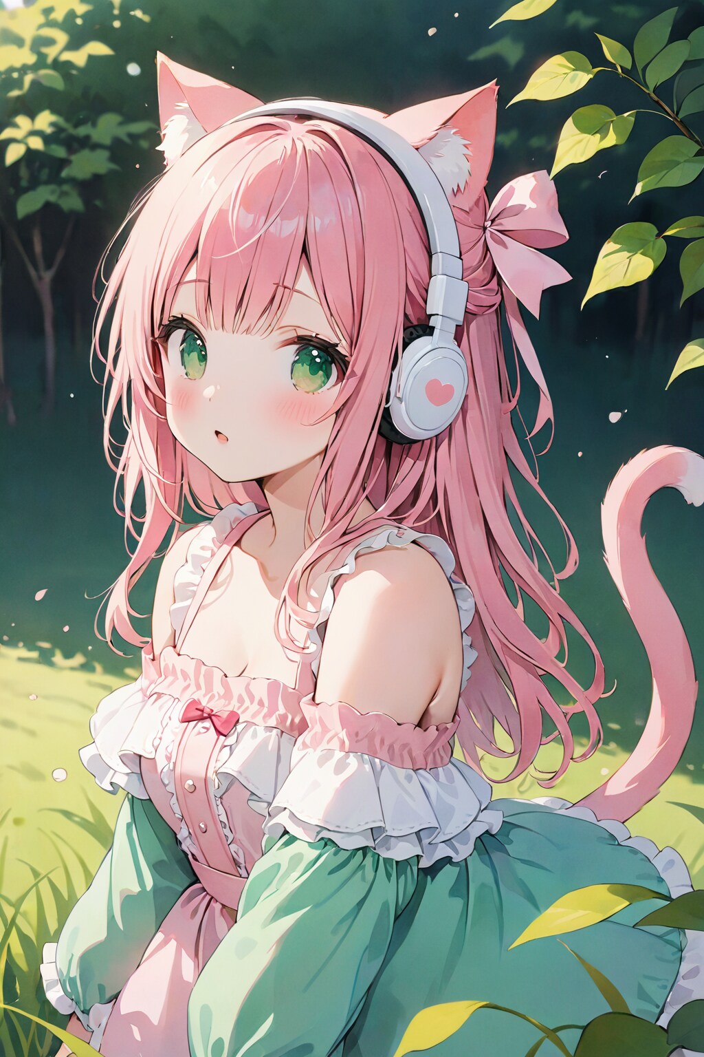 ネコ耳ちゃんのヘッドフォン