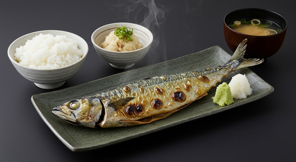 深夜食堂の焼魚定食