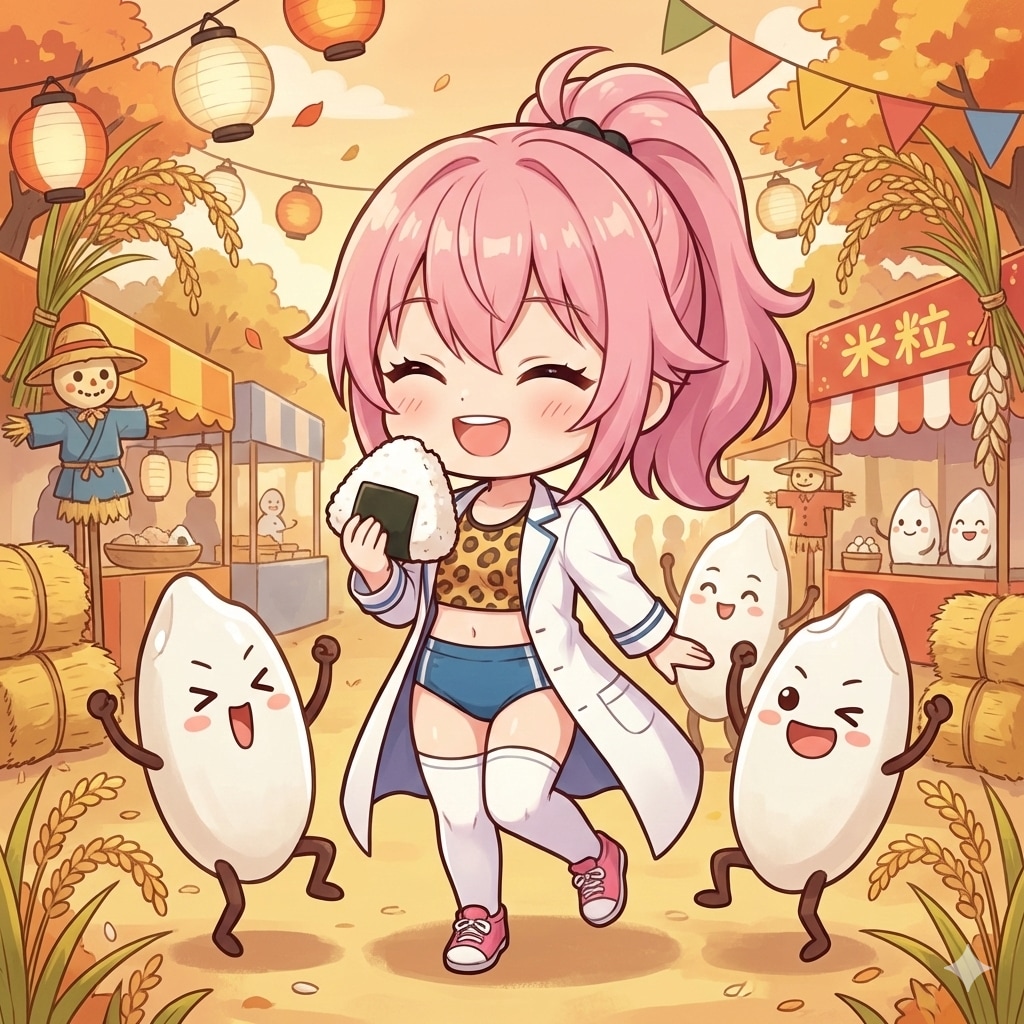 お米祭とピンク髪ちゃん | の人気AIイラスト・グラビア