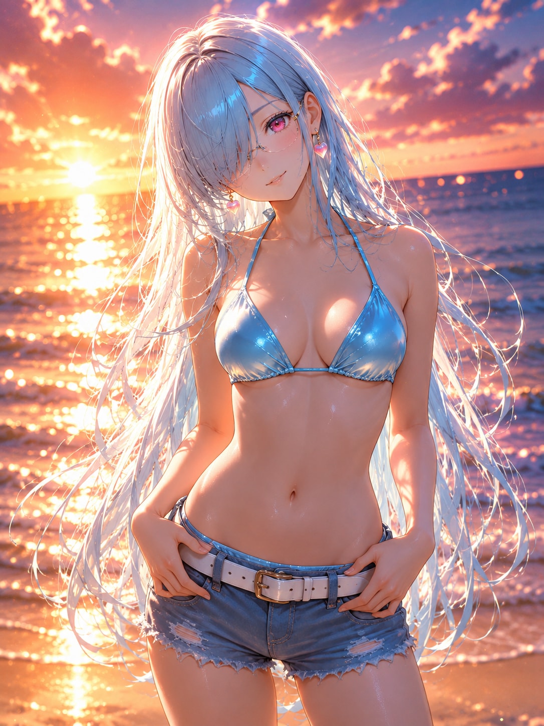 夕日