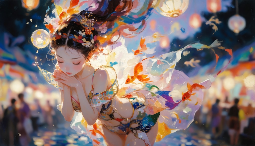 金魚と灯りの夢