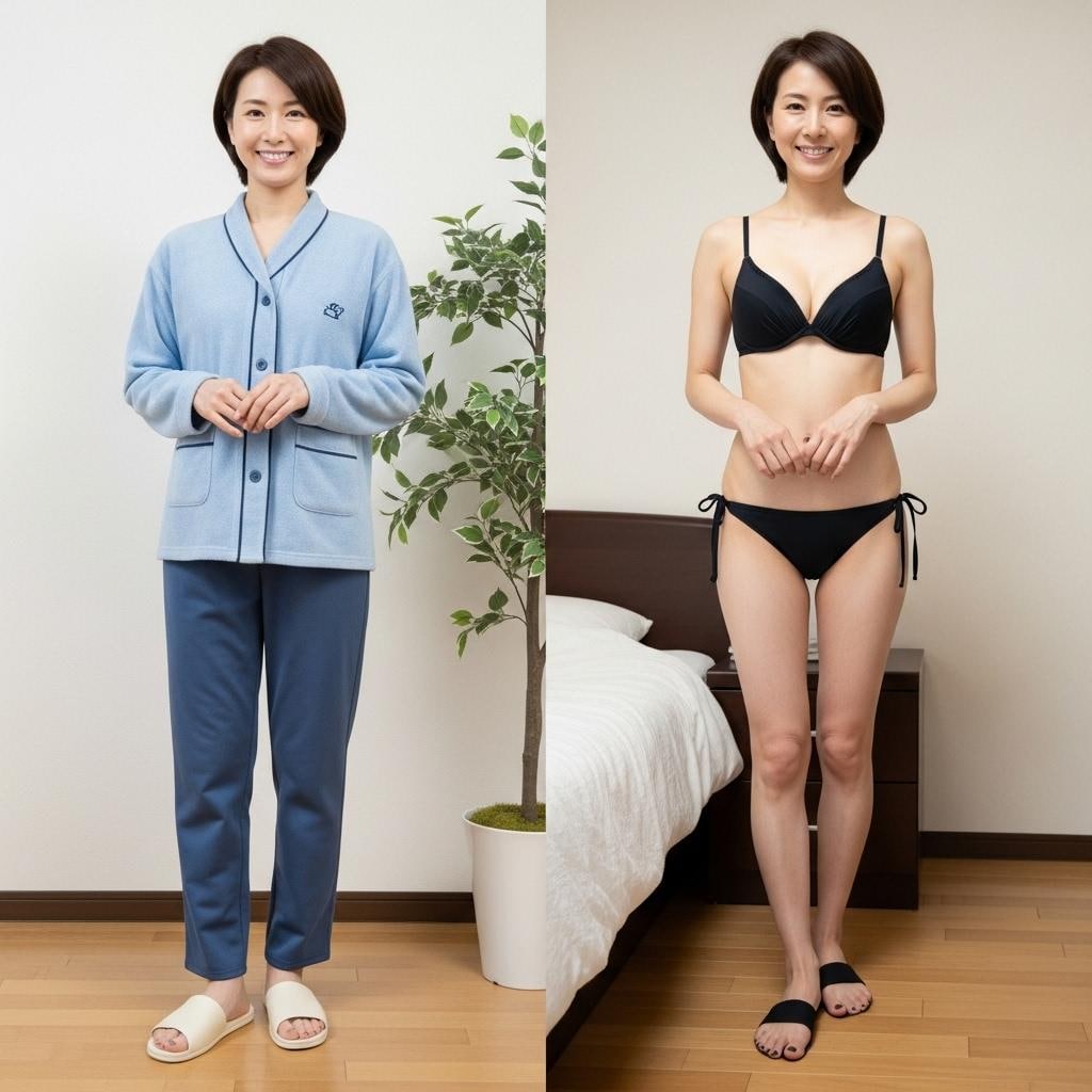 下着と普段着の比較⑱