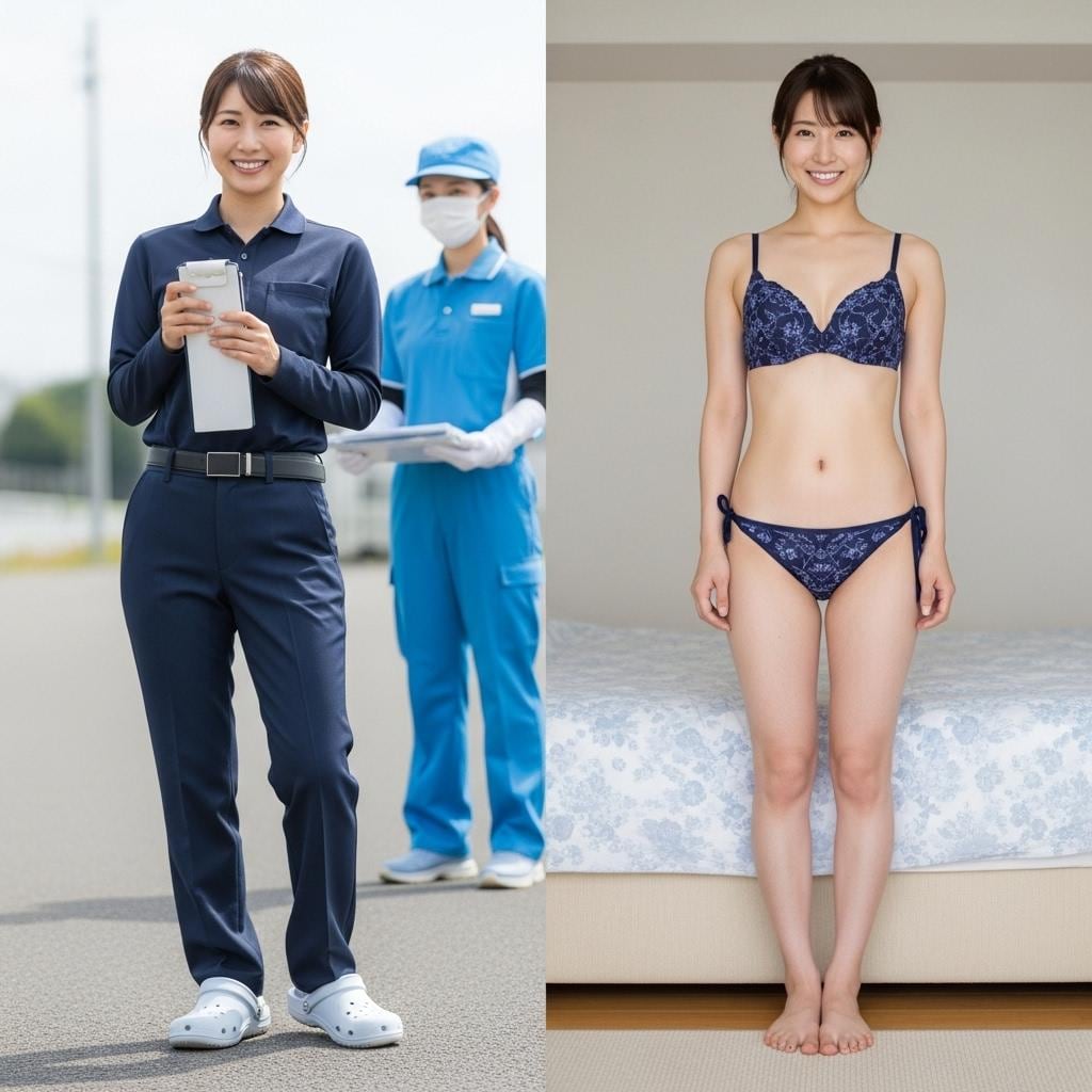 下着と普段着の比較⑱