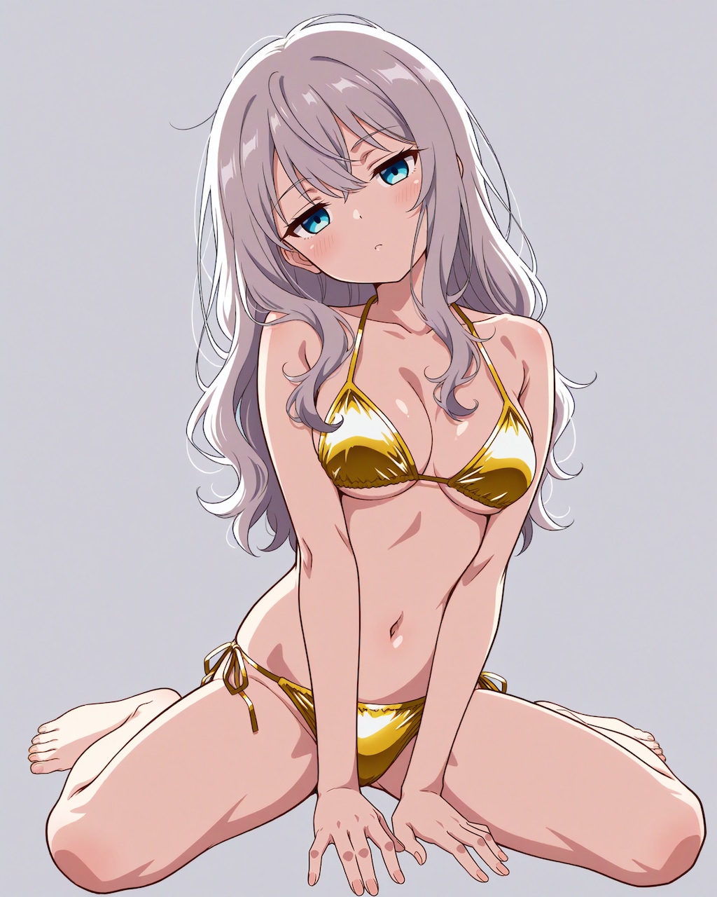 GWの金色ビキニ