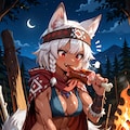 肉を食わせてくれると聞いてやってきた狼耳民族 3枚目