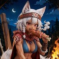 肉を食わせてくれると聞いてやってきた狼耳民族 4枚目
