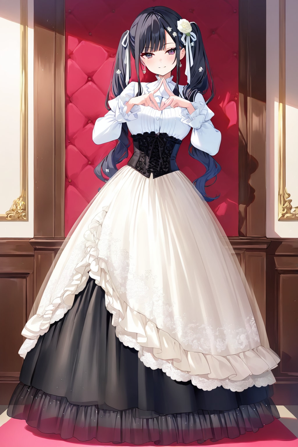 Takasaki Saki in a beautiful dress | の人気AIイラスト・グラビア