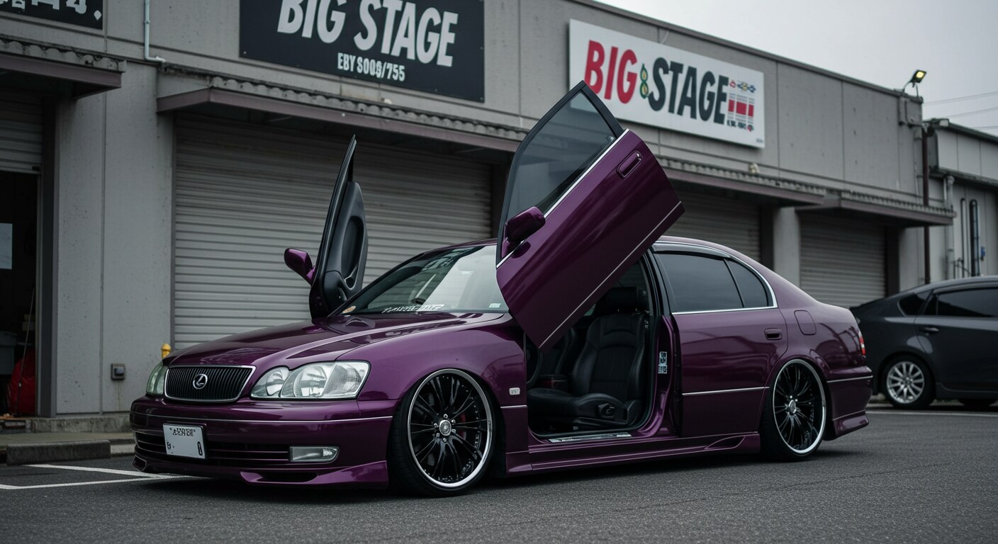 パープルカラーLEXUSガルウィング | の人気AIイラスト・グラビア
