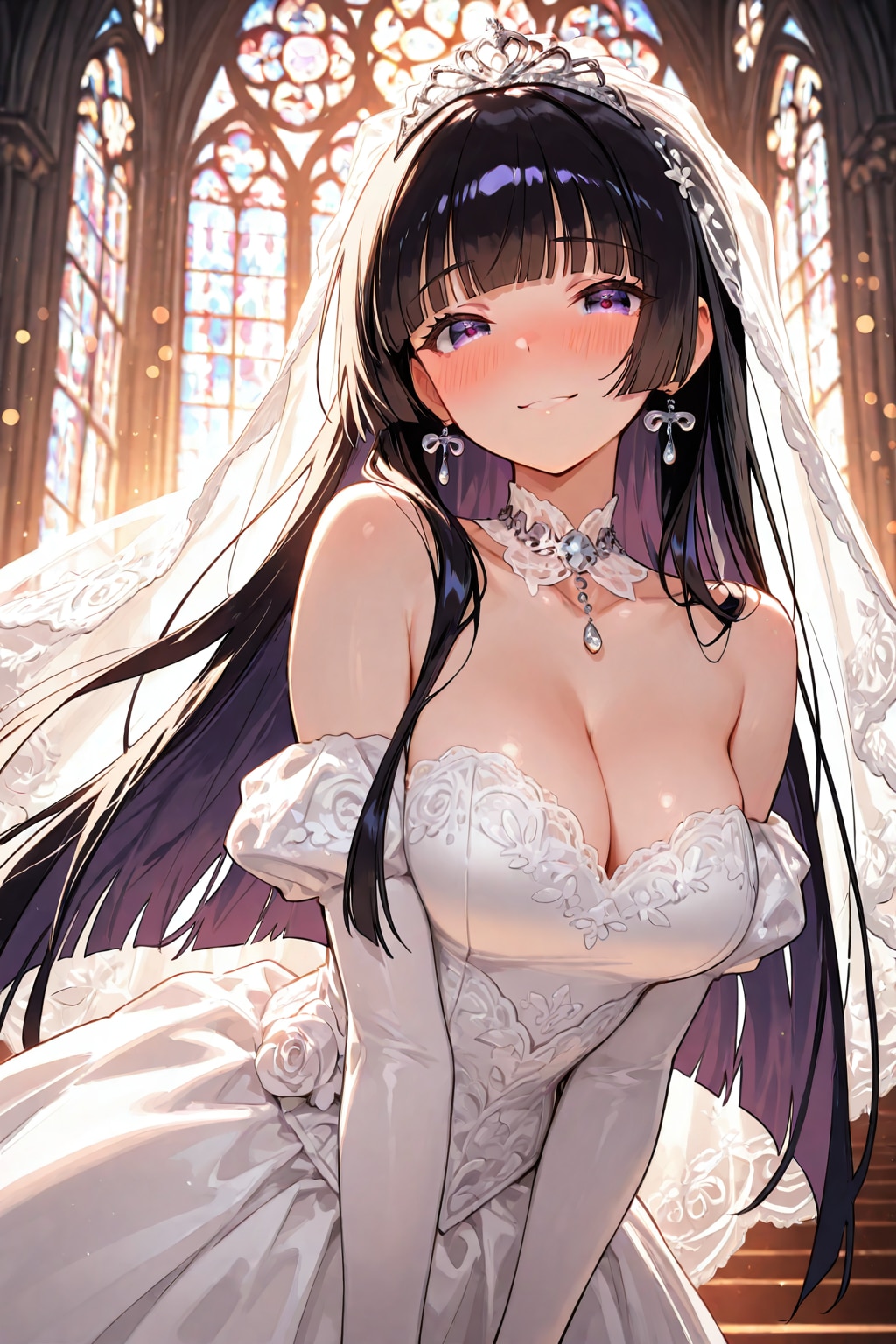 黒髪の花嫁。