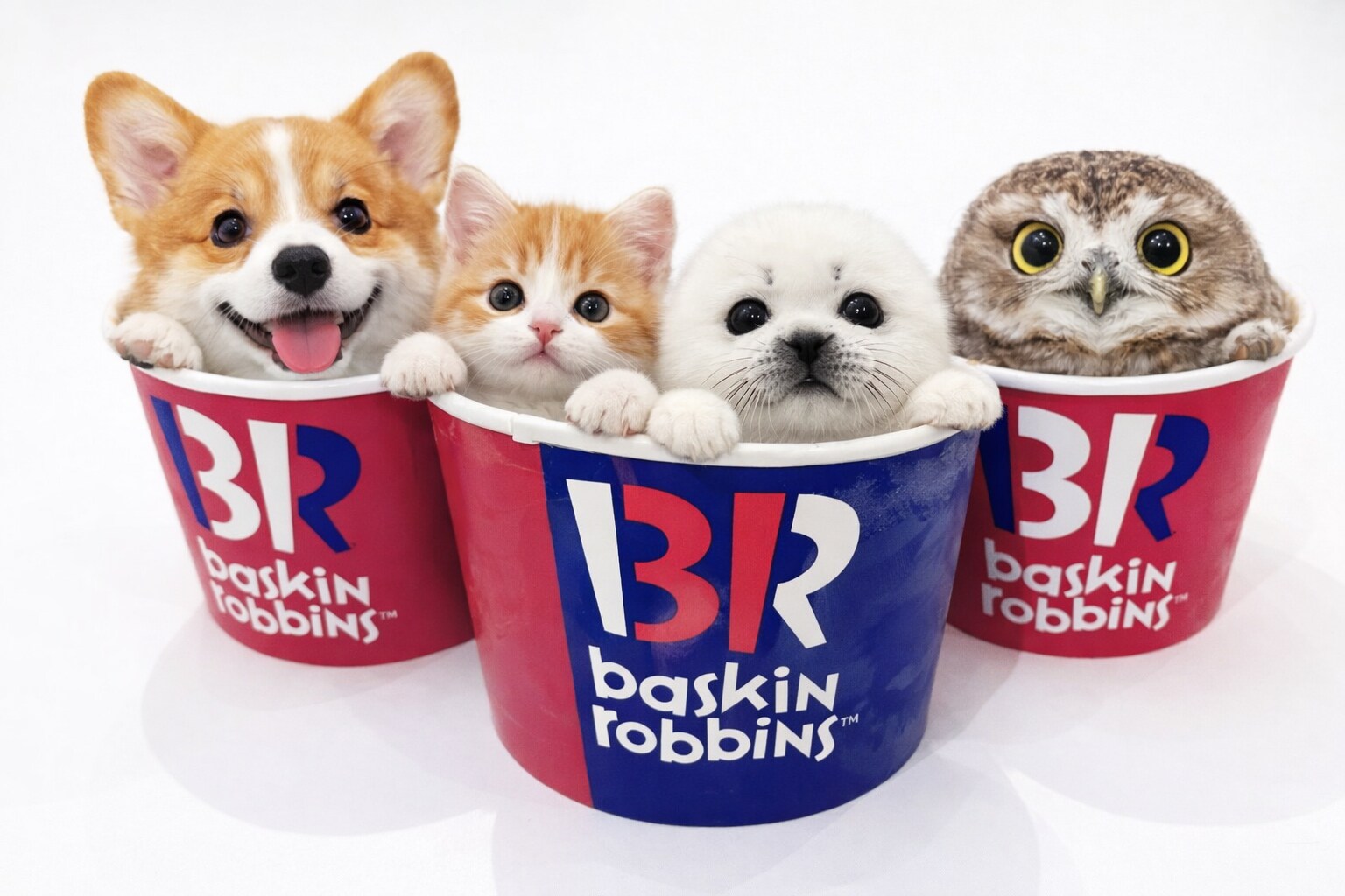 【動物】テイクアウトのお客様〜！？ | の人気AIイラスト・グラビア