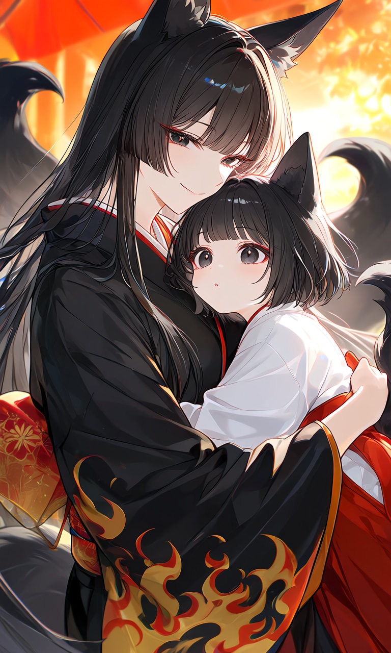 母娘 | の人気AIイラスト・グラビア