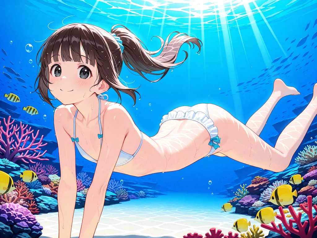 水中詰め合わせ よその子ちゃんＸ(クロス) トーリさん、マリーラインさん、雫ちゃん、実亜ちゃん、そしてAPRICOTちゃん！編
