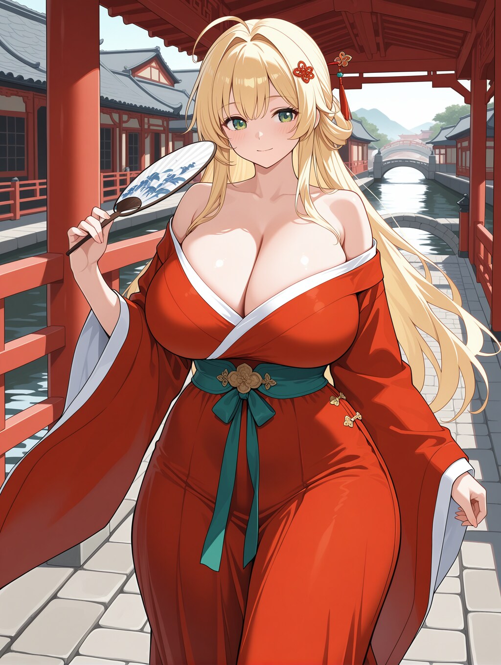 小さな橋、流れる水