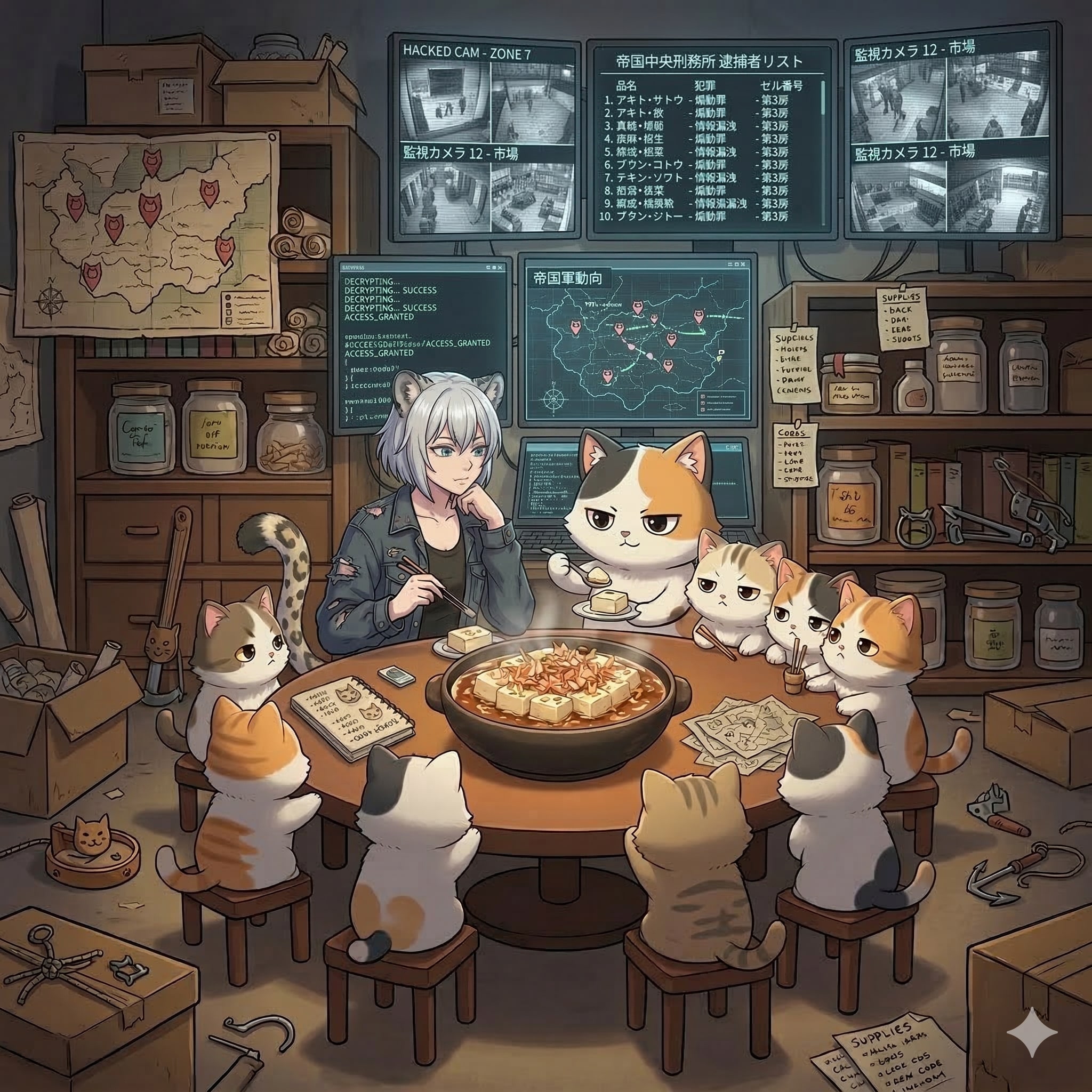 秘密結社ねこねこ団 | の人気AIイラスト・グラビア