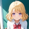 美少女の上目遣い 2枚目